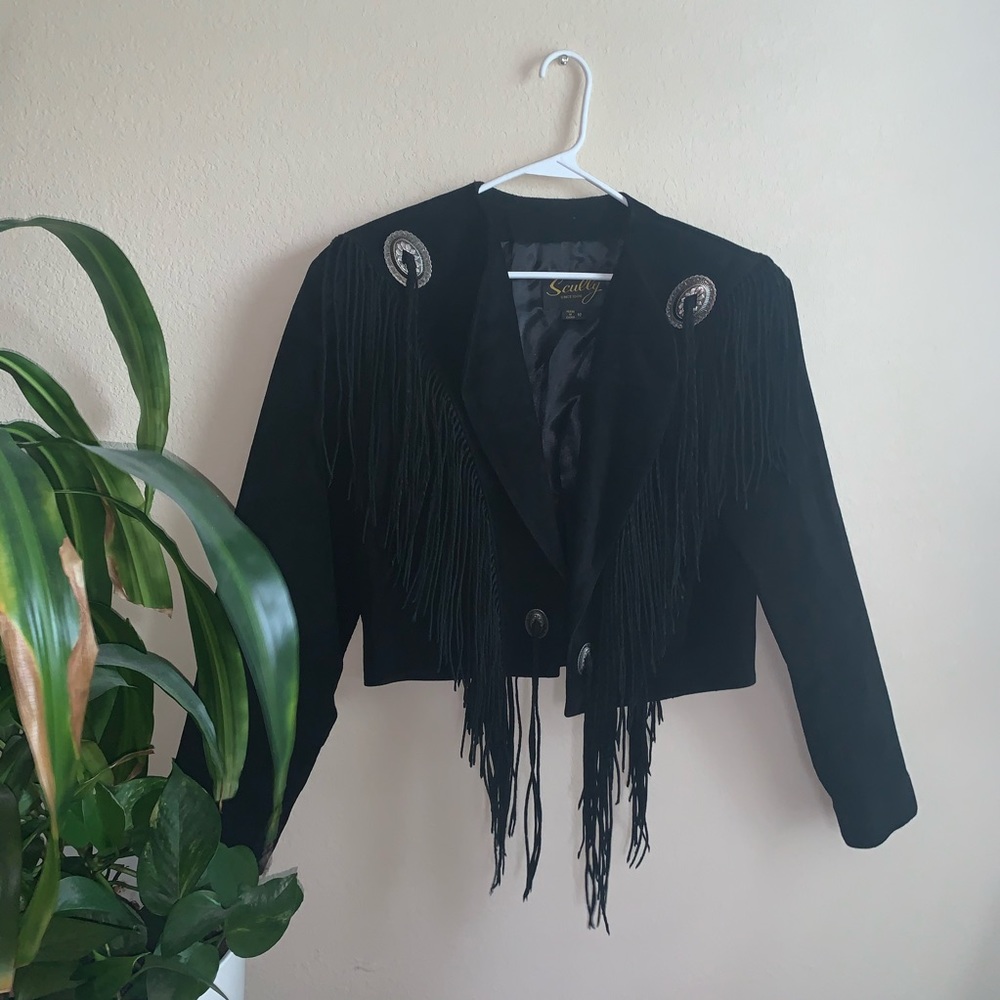 Scully Western Style Fringe Jacket